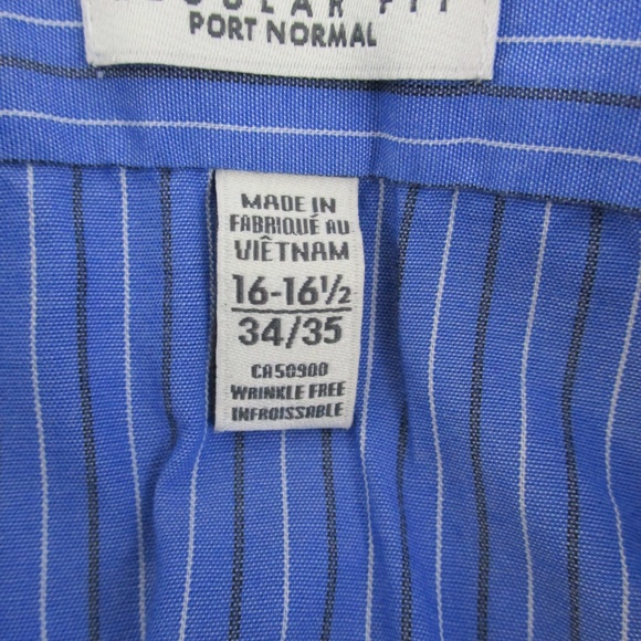 Van Heusen Mens Striped Oxford Shirt - Picture 3 of 4